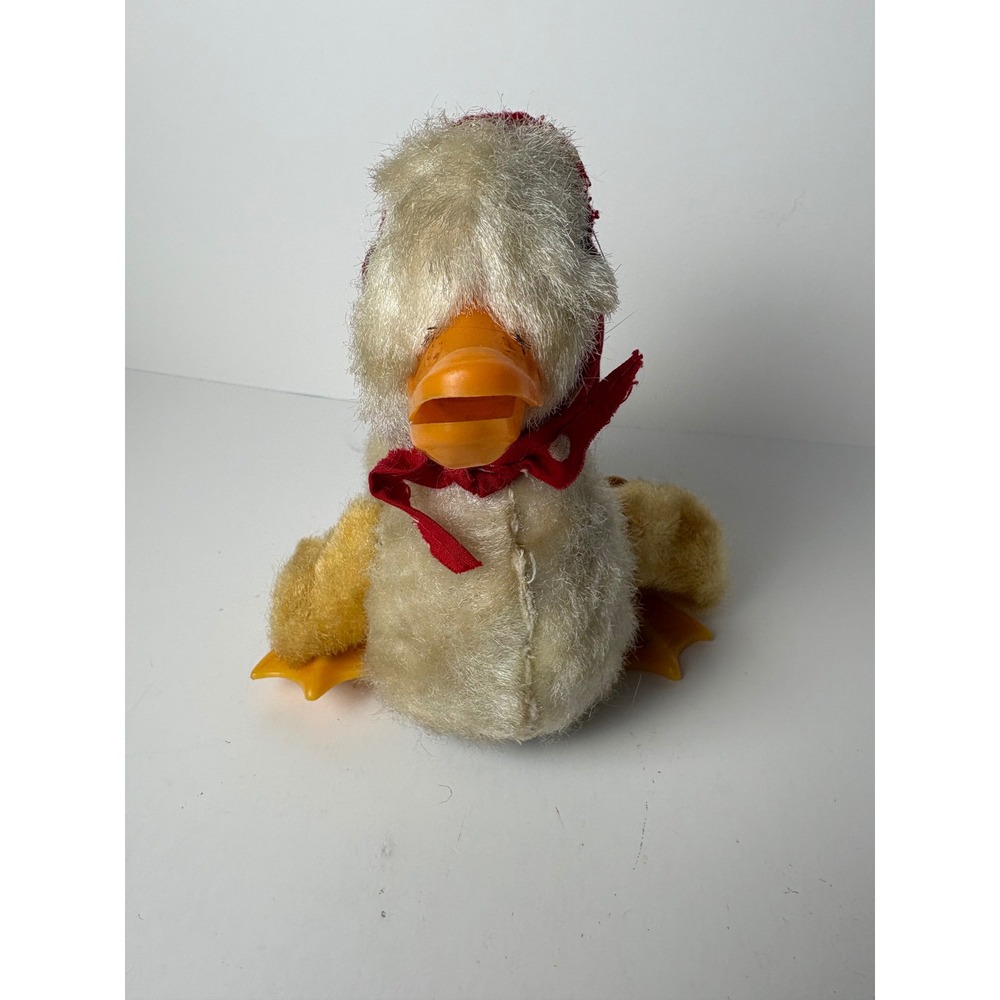Vintage Original Max Carl Mechanical Wind Up Duck Toy Duck Flapping Wigs Works!